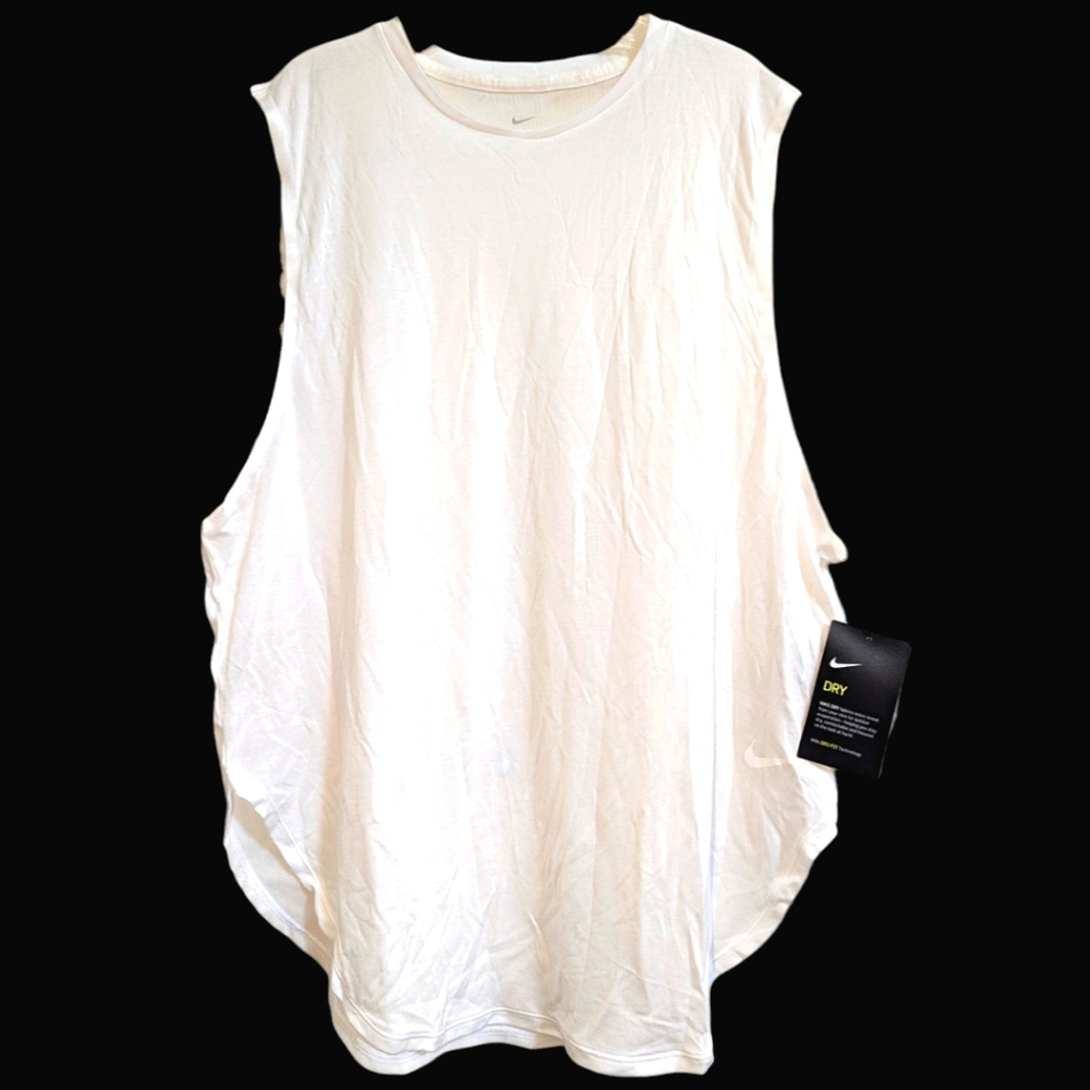 Rare NWT NIKE DRY Dri-Fit Cool Tank Breathable Mesh Back Detail Gym Fit VTG L